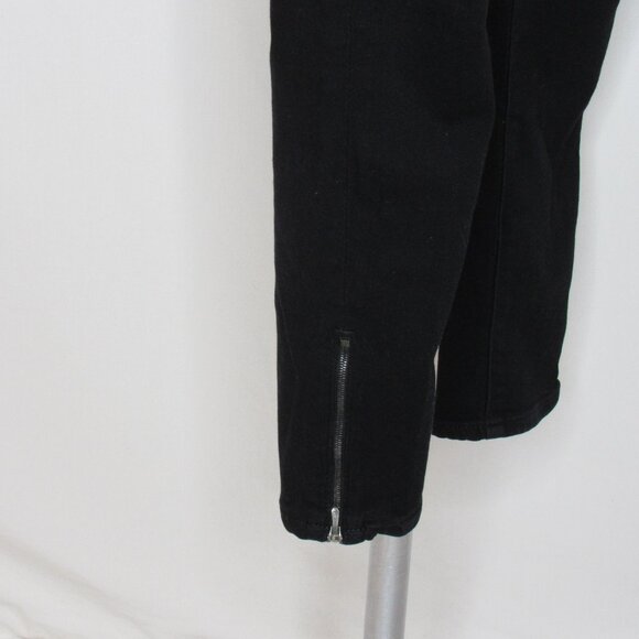 AG Adriano Goldschmied Black The Zip Up Legging Skinny Ankle Zip 28" Women's 30 - Picture 7 of 12